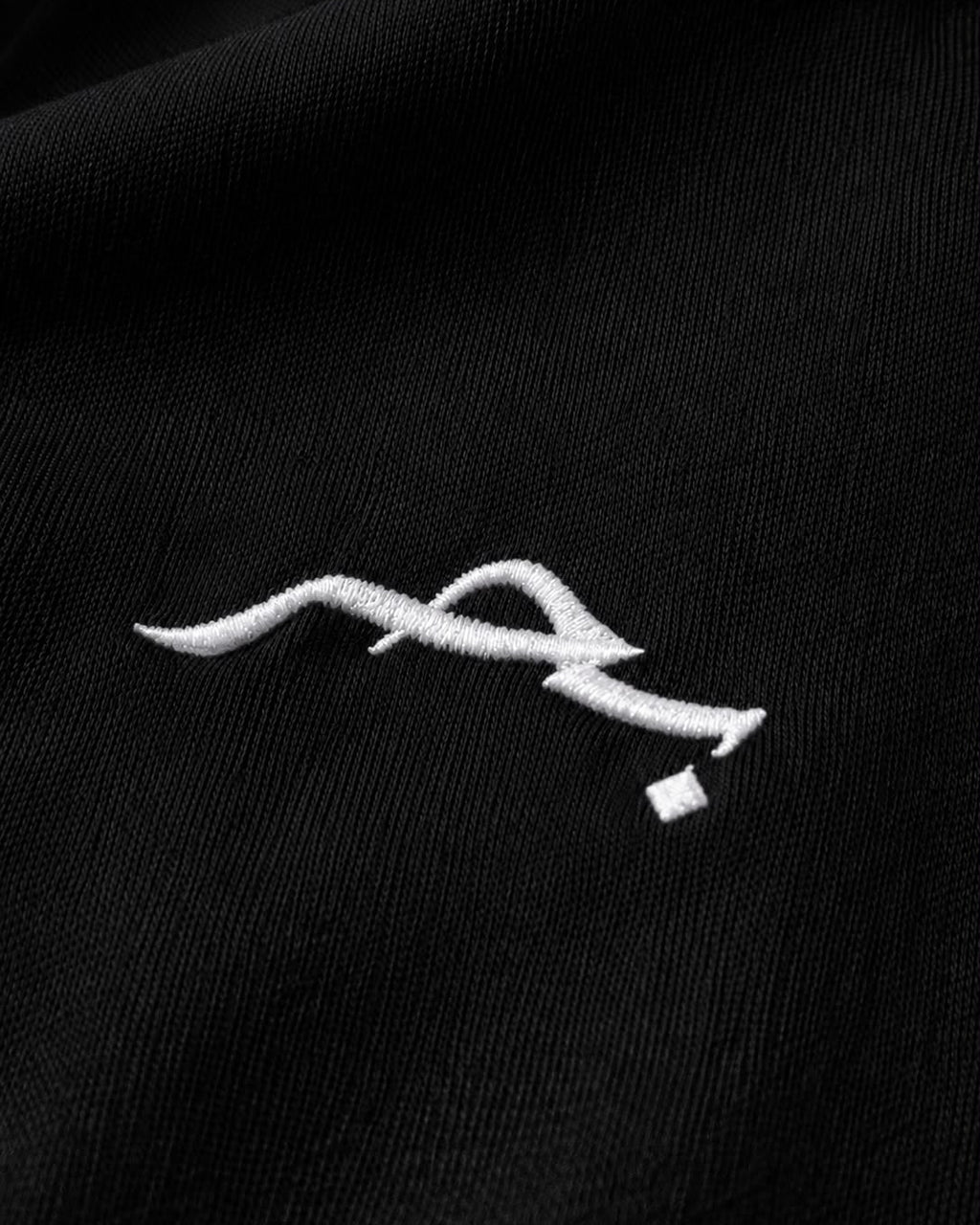 CROPPED POLO SHIRT - BLACK