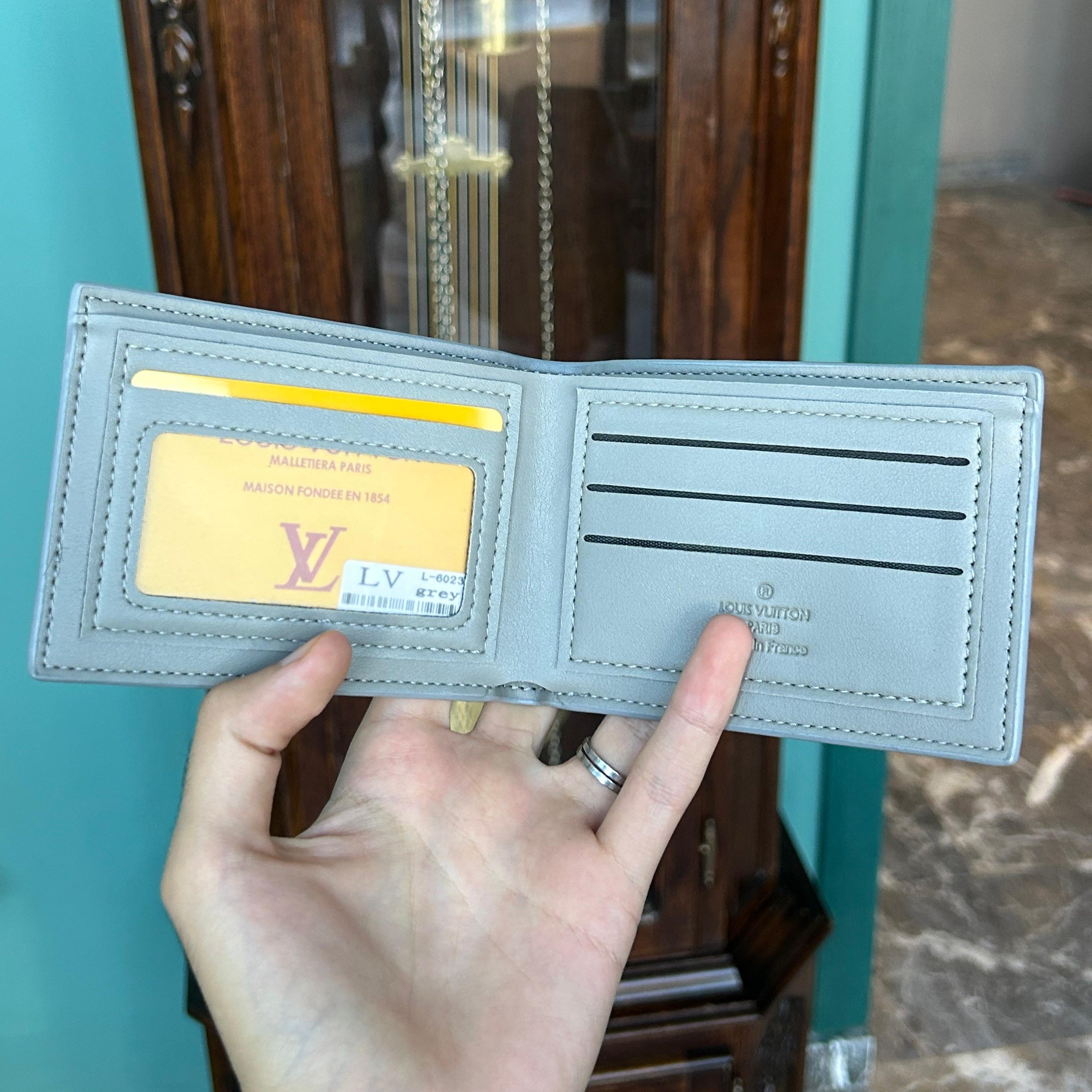 GREY LV WALLET